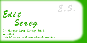 edit sereg business card